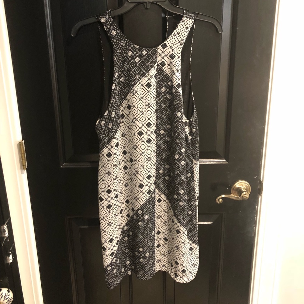 Bloomingdales black and white dress